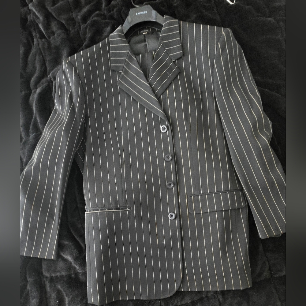 Retro Successo Uomo Pinstripe Blazer /Suit – 42R 🔥